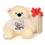Giant 5 Feet Personalized I Love You Beary Much Teddy Bear - Choose From 7 Colors